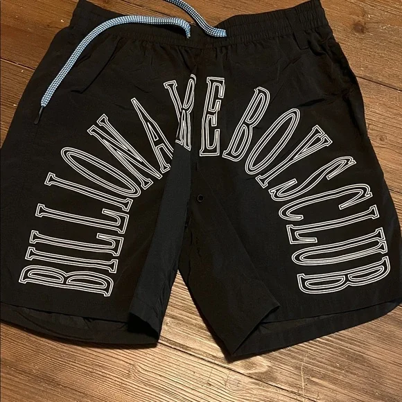 Billionaire Boys Club Black Shorts with White Lettering - Picture 1 of 4
